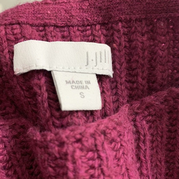 Women’s Size Small‎ J. Jill Wool Blend Purple Pullover Oversized Sweater - Picture 2 of 12